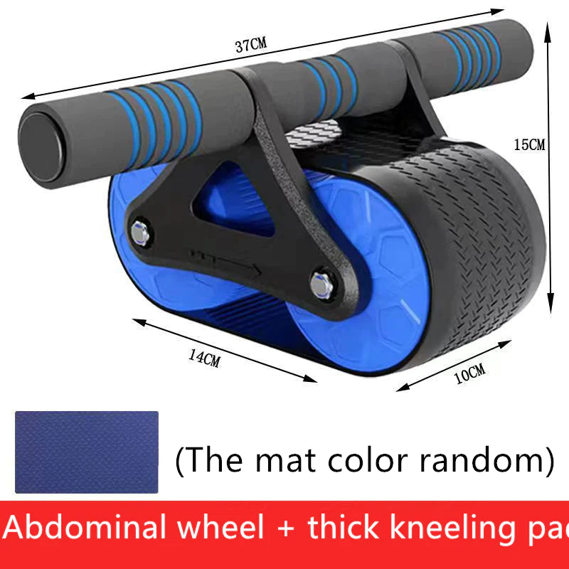 Double Wheel Abdominal Roller - Automatic Rebound Ab Wheel for Home Gym & Core Training for Men & Women