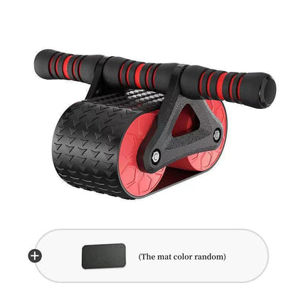 Double Wheel Abdominal Roller - Automatic Rebound Ab Wheel for Home Gym & Core Training for Men & Women